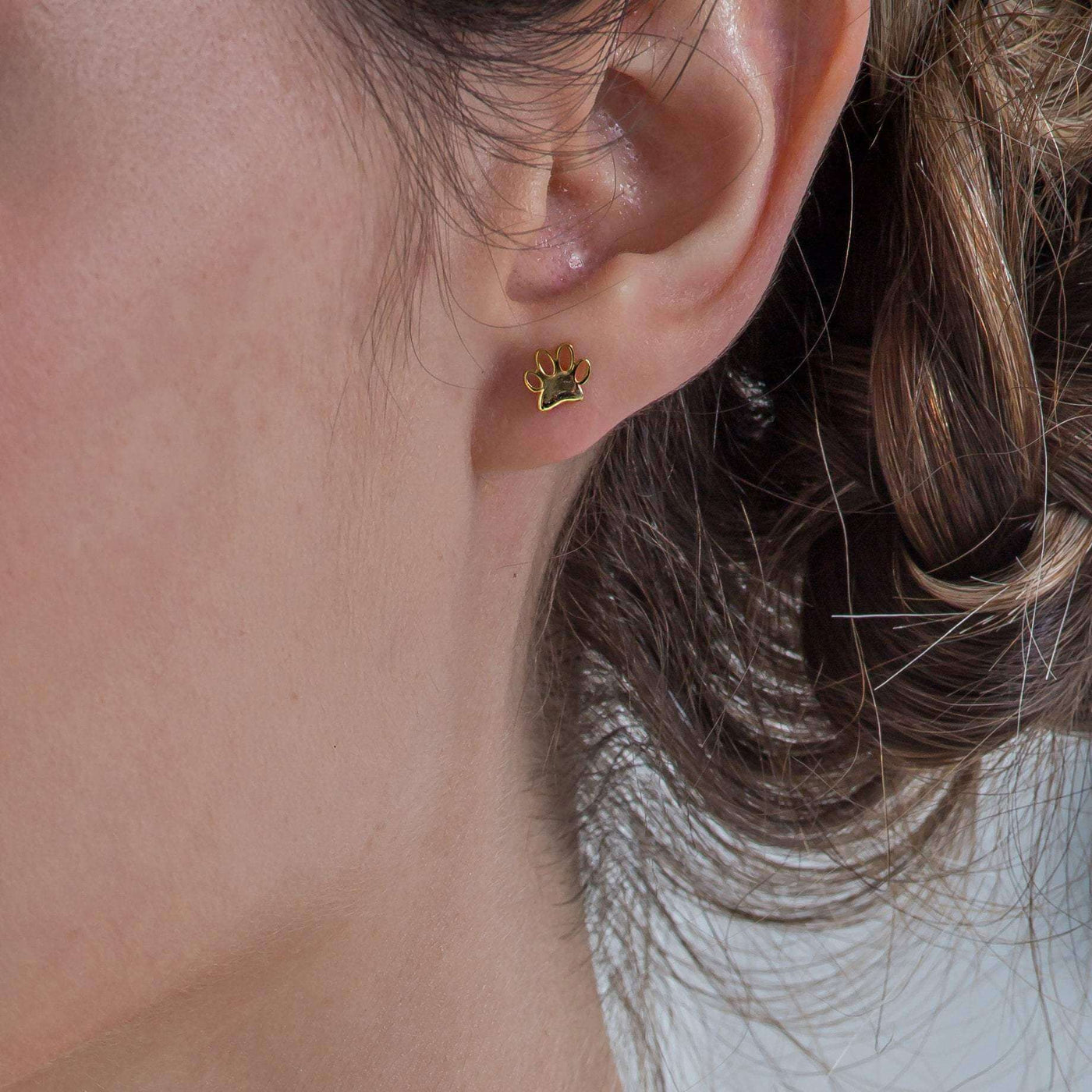 14K Dainty Gold Earring Christmas Gift