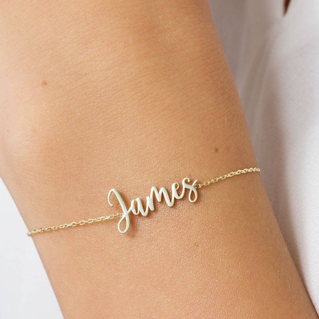 Personalized Name Bracelets for women Christmas Gift for her Silver name bracelet